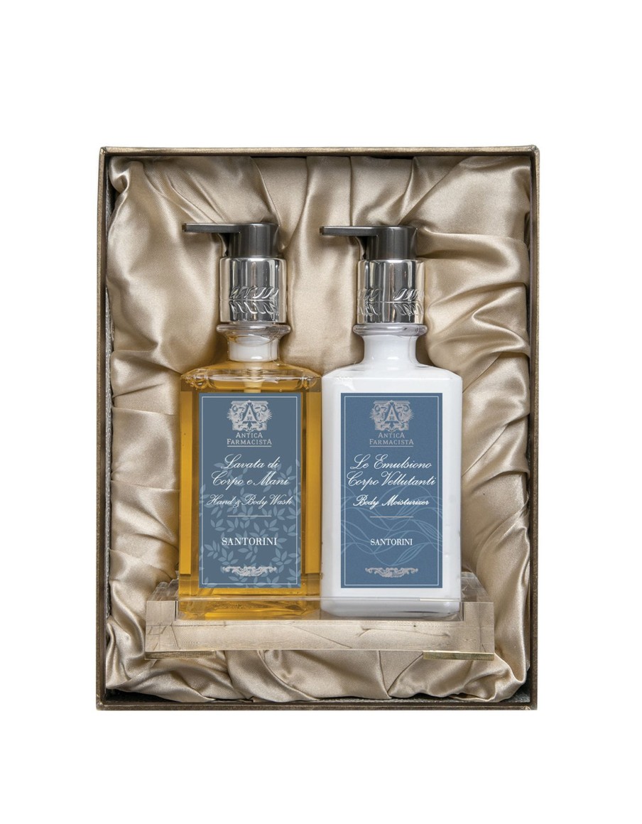 More Antica Farmacista | Acrylic Bath & Body Gift Set: Santorini