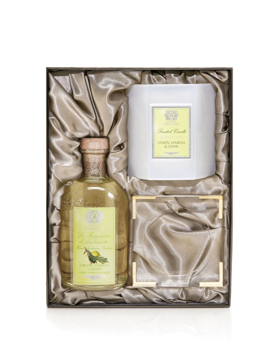 More Antica Farmacista | Acrylic Home Ambiance Gift Set: Lemon, Verbena & Cedar