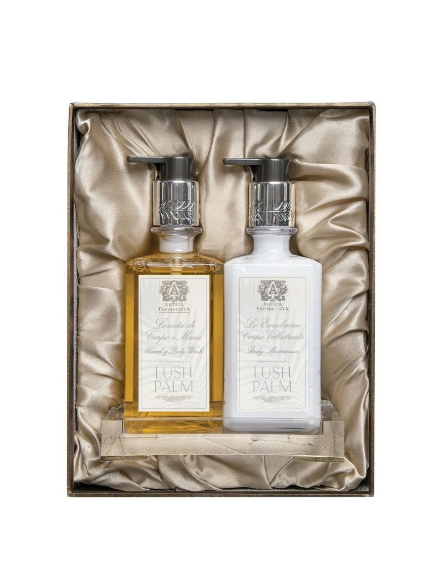 More Antica Farmacista | Acrylic Bath & Body Gift Set: Lush Palm