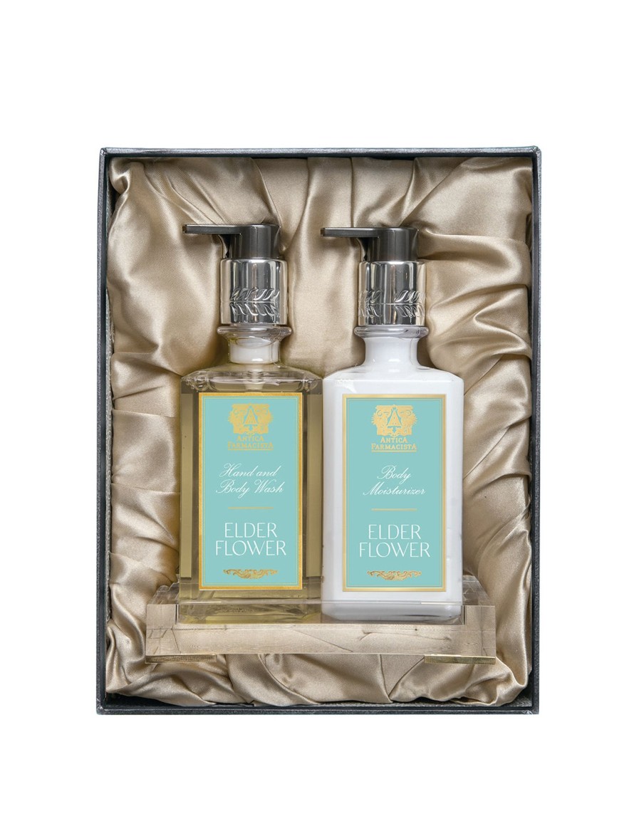 More Antica Farmacista | Acrylic Bath & Body Gift Set: Elderflower