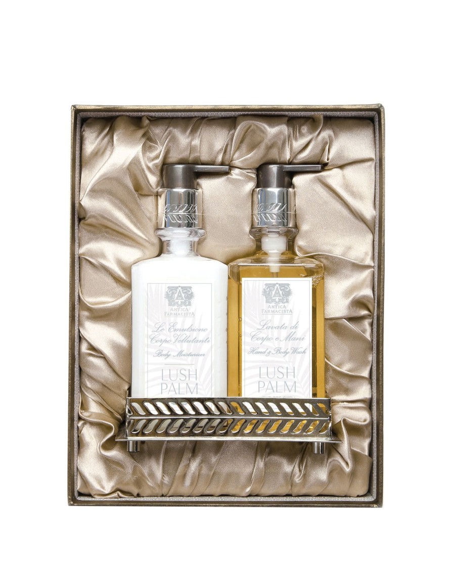 More Antica Farmacista | Nickel Bath & Body Gift Set: Lush Palm