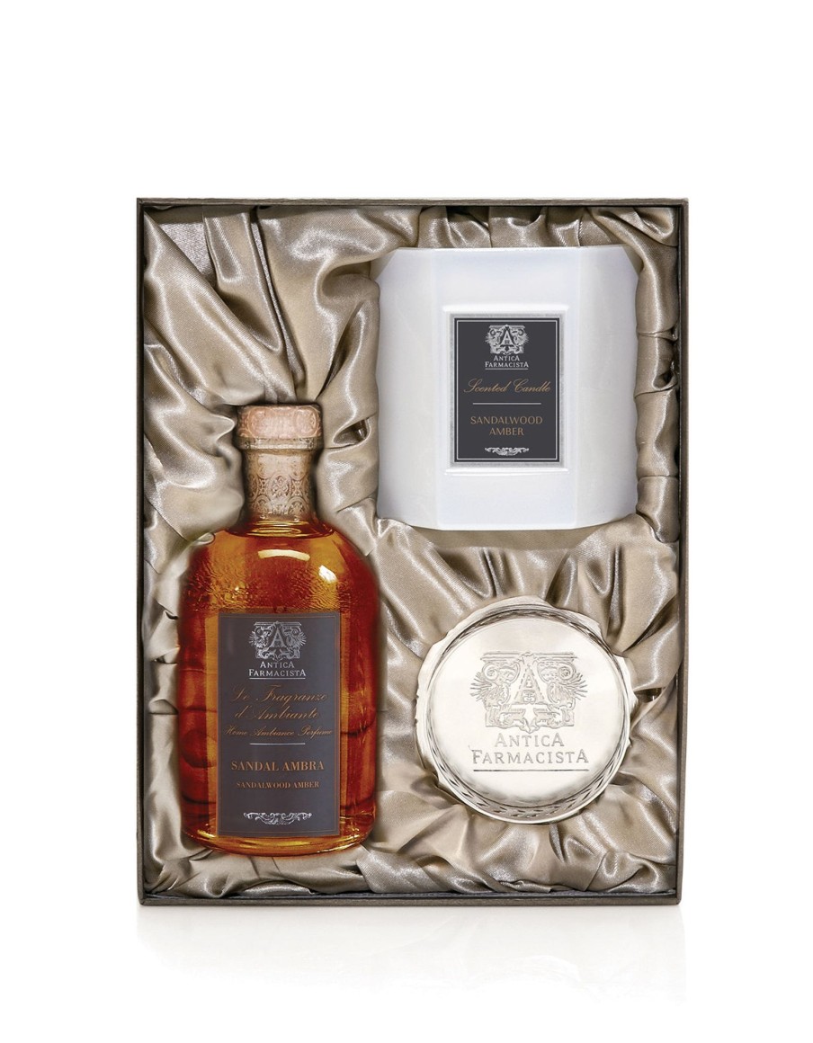 More Antica Farmacista | Nickel Home Ambiance Gift Set: Sandalwood Amber