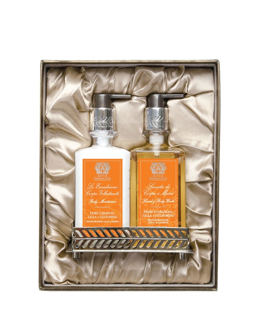 More Antica Farmacista | Nickel Bath & Body Gift Set: Orange Blossom, Lilac & Jasmine