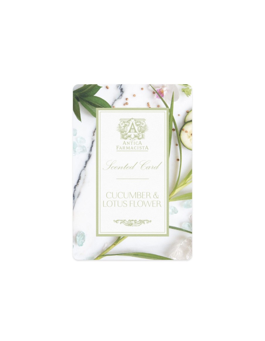 More Antica Farmacista | Scented Card - Cucumber & Lotus Flower