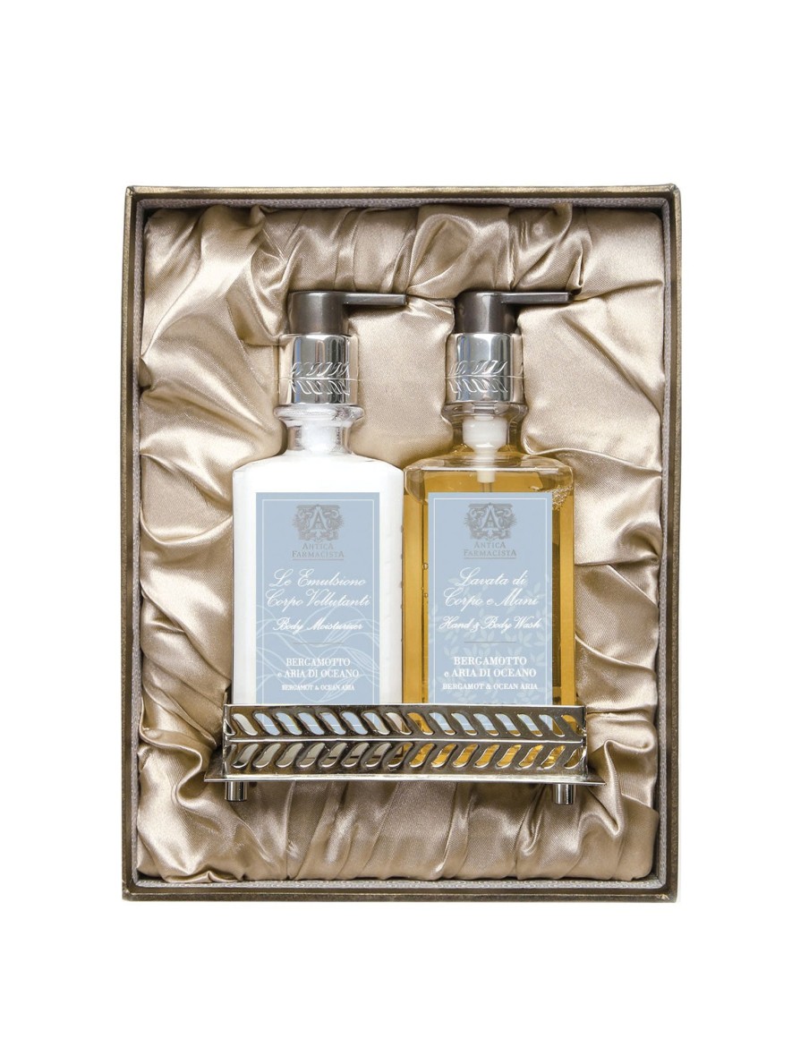 More Antica Farmacista | Nickel Bath & Body Gift Set: Bergamot & Ocean Aria