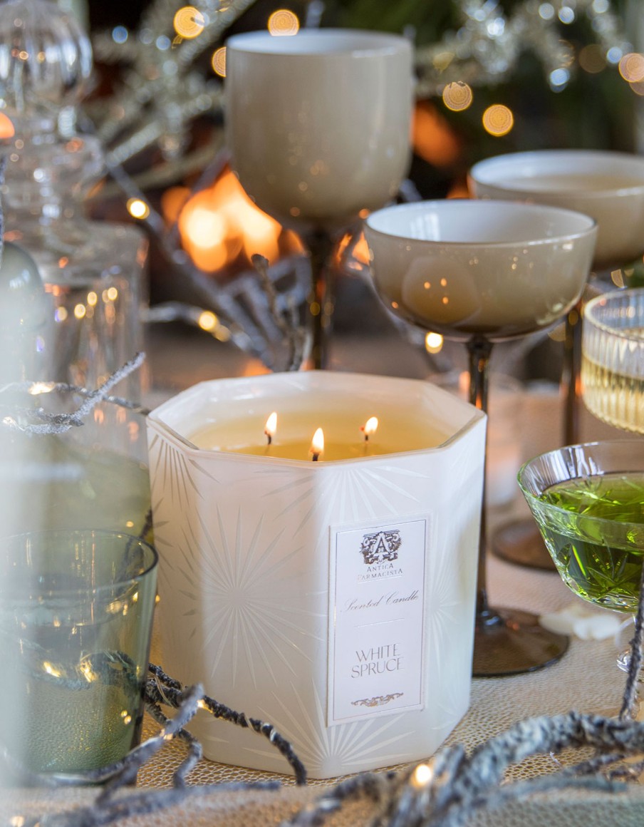 Homen Antica Farmacista | White Spruce Three-Wick Candle