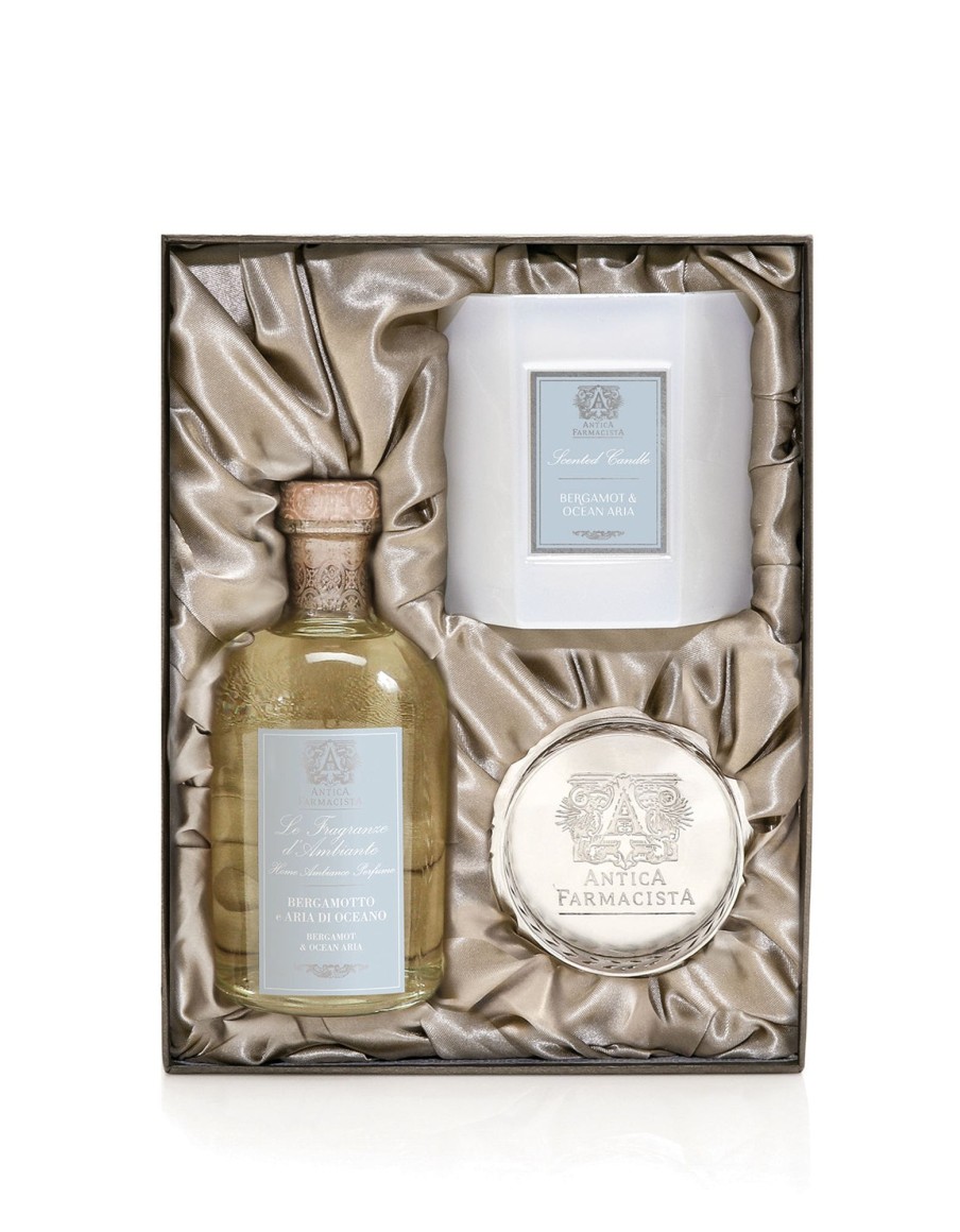 More Antica Farmacista | Nickel Home Ambiance Gift Set: Bergamot & Ocean Aria