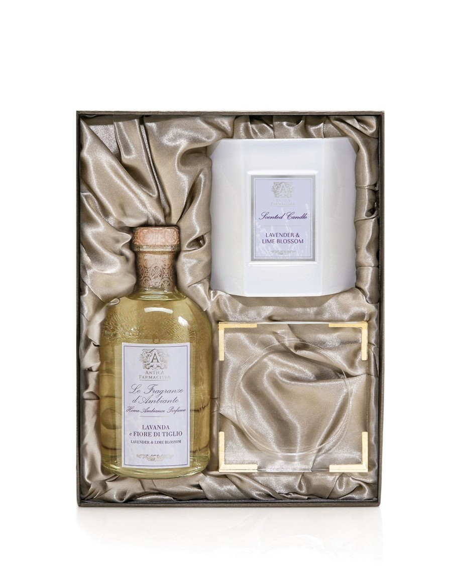 More Antica Farmacista | Acrylic Home Ambiance Gift Set: Lavender & Lime Blossom