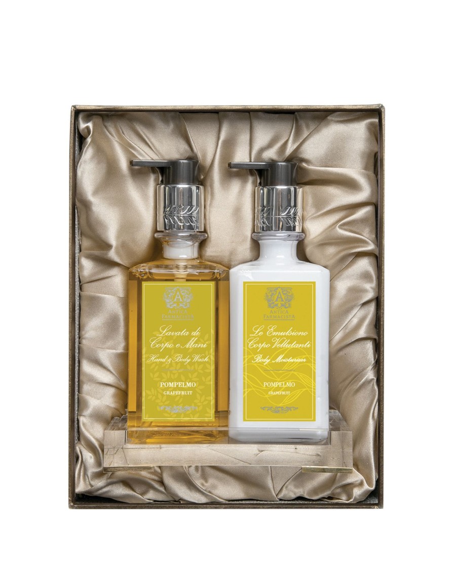 More Antica Farmacista | Acrylic Bath & Body Gift Set: Grapefruit