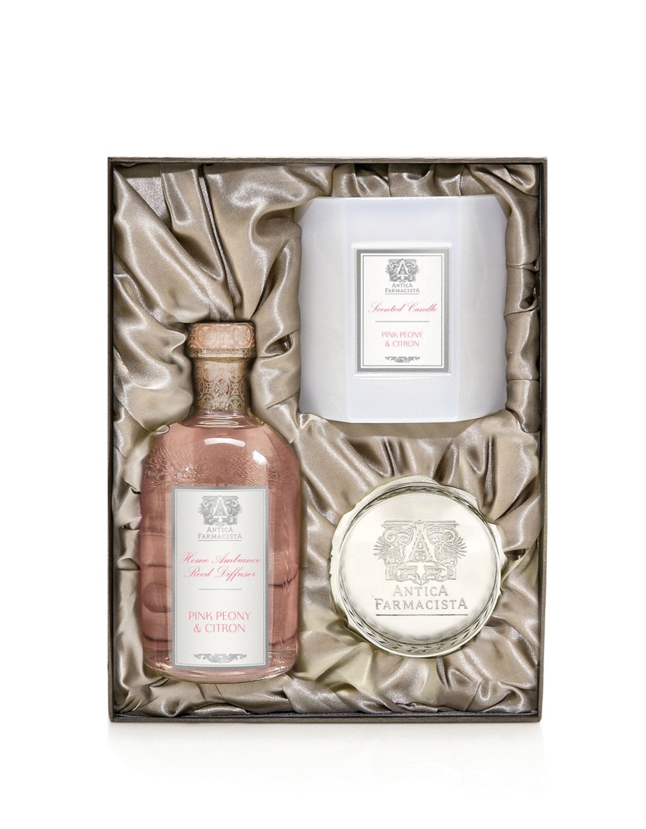 More Antica Farmacista | Nickel Home Ambiance Gift Set: Pink Peony & Citron