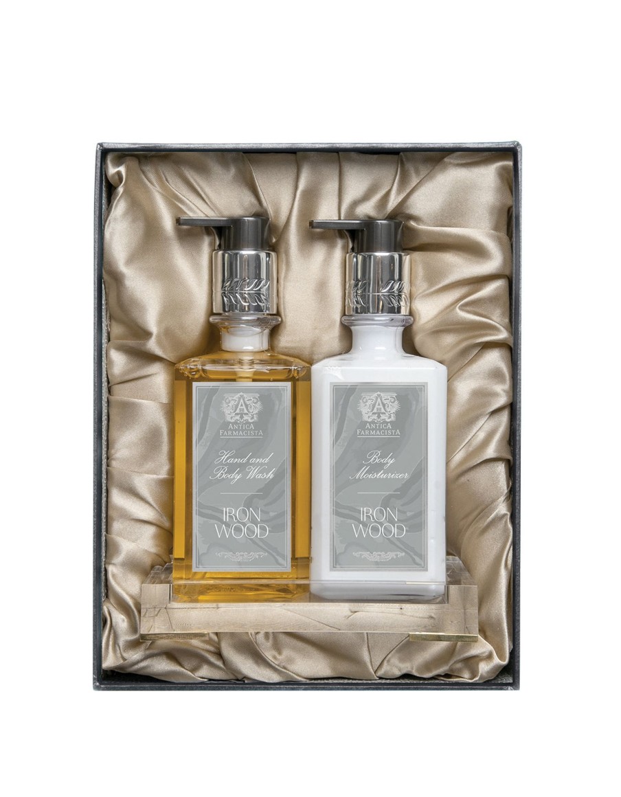 More Antica Farmacista | Acrylic Bath & Body Gift Set: Ironwood