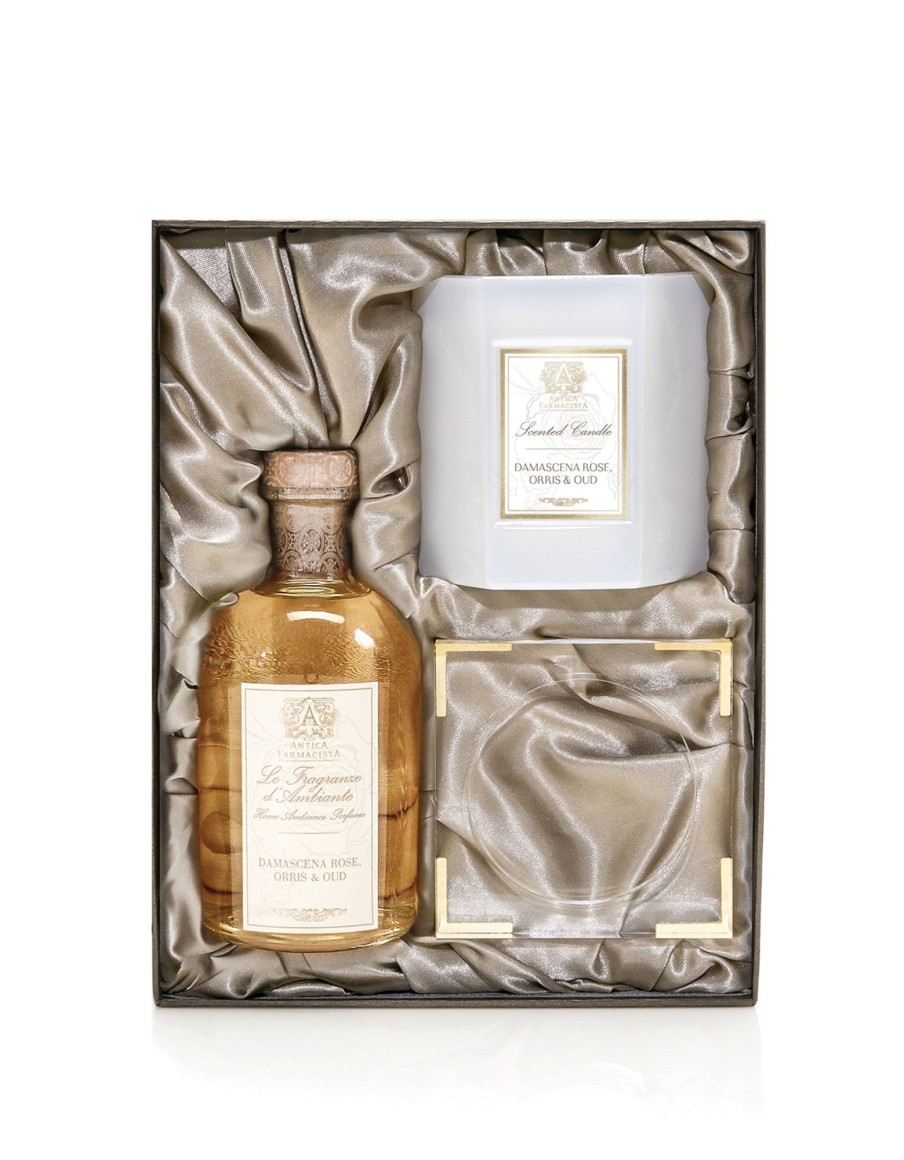 More Antica Farmacista | Acrylic Home Ambiance Gift Set: Damascena Rose, Orris & Oud