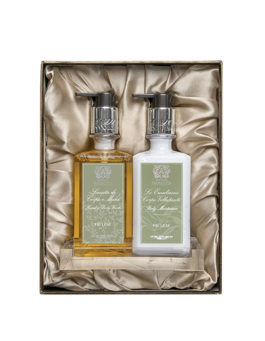 More Antica Farmacista | Acrylic Bath & Body Gift Set: Fig Leaf