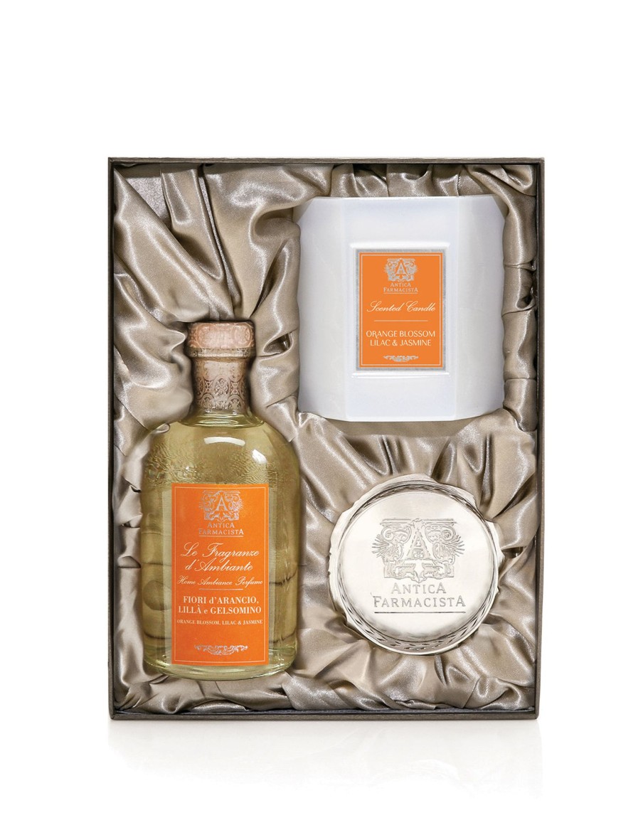 More Antica Farmacista | Nickel Home Ambiance Gift Set: Orange Blossom, Lilac & Jasmine