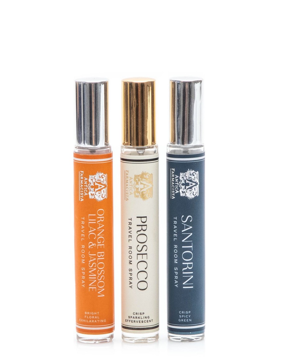 Homen Antica Farmacista | Travel Room Spray Trio – Orange Blossom, Prosecco, Santorini (10Ml)